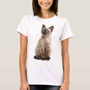 Textured Seal Point Siamese Portrait Women T-Shirt