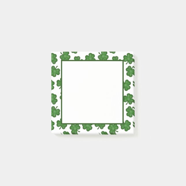 Textured Shamrocks Notes (Front)