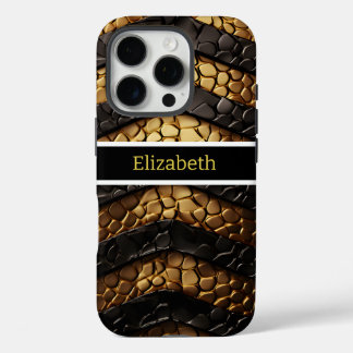 Textured snakeskin details from a venomous serpent iPhone 16 pro case