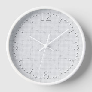 Textured solid white.  clock