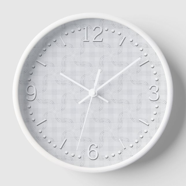 Textured solid white.  clock (Front)