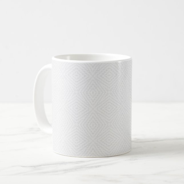 Textured solid white. coffee mug (Front Left)