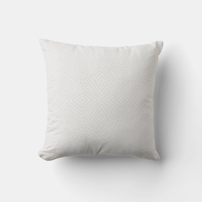 Textured solid white. cushion (Front)