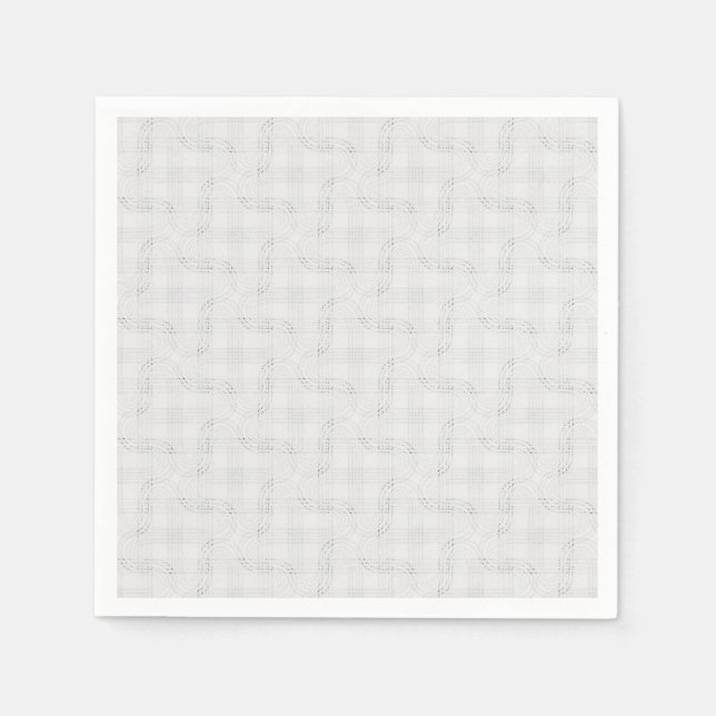 Textured solid white.  napkin (Front)