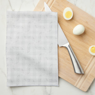 Textured solid white.  tea towel