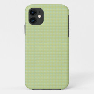 Textured Squares Limeade iPhone 11 Case