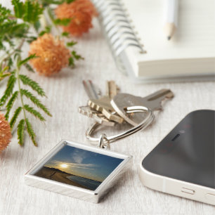 Textured Sunset by Shirley Taylor Key Ring