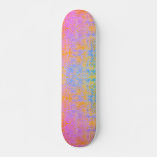 textured sunset skateboard