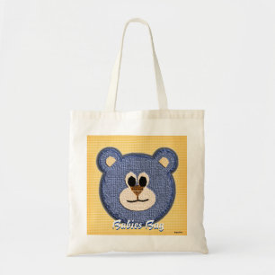 Textured Teddy Bear Babies Bag (blue)