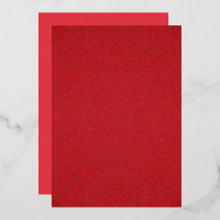 Textured Tomato Red Foil Invitation – Customisable