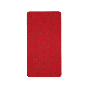 Textured Tomato Red Return Address Label - Custom