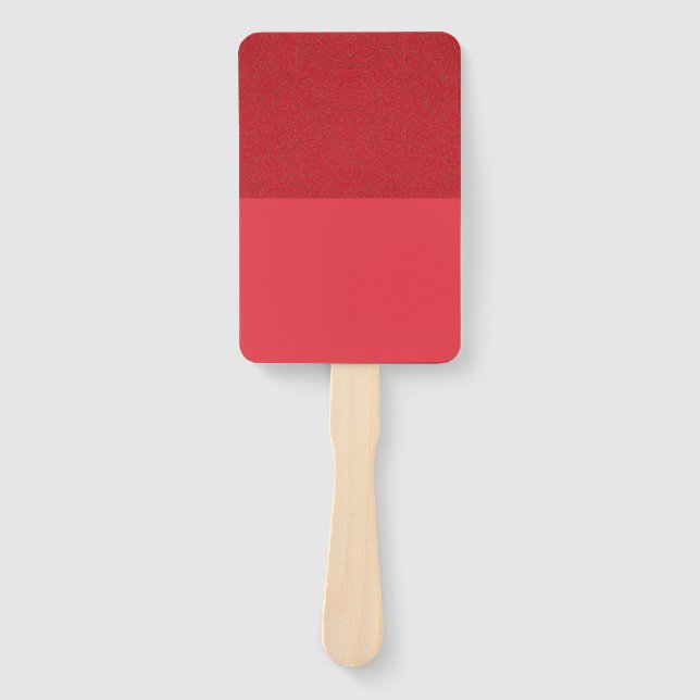 Textured Top Tomato Red Paddle Fan (Custom) (Front)