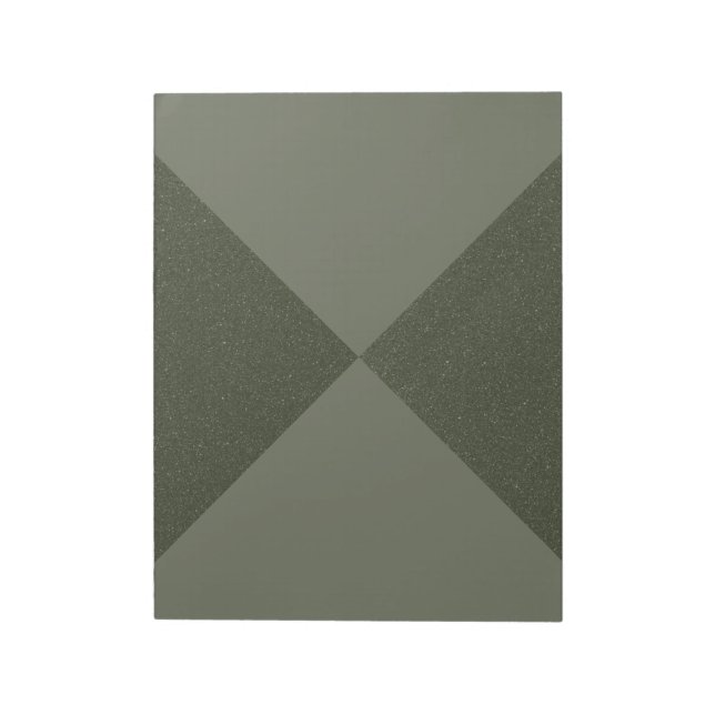 Textured Tri-Split Moss Green Notepad – Customise (Rotated)