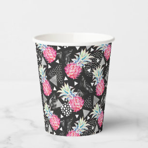 Textured Triangle Pineapple Pattern Paper Cups