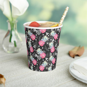 Textured Triangle Pineapple Pattern Paper Cups