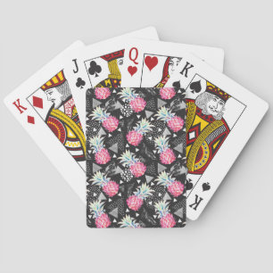 Textured Triangle Pineapple Pattern Playing Cards