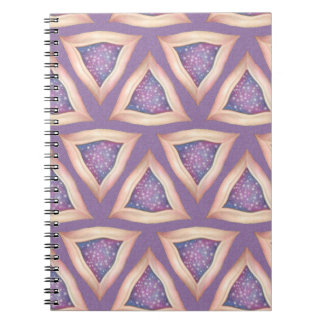 textured triangles notebook