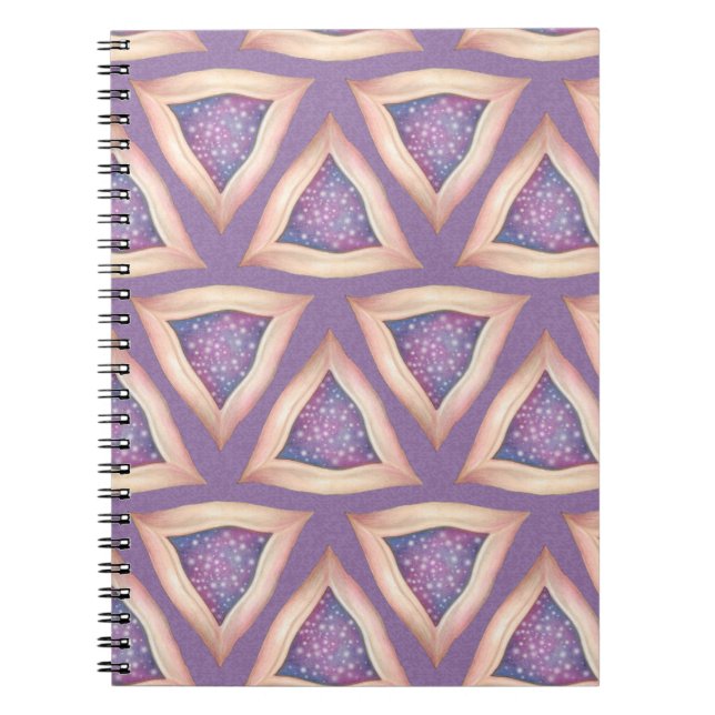 textured triangles notebook (Front)