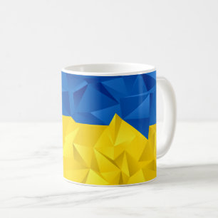 Textured Ukrainian flag Coffee Mug