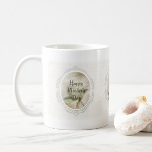 Textured White Rose Mother's Day Mug