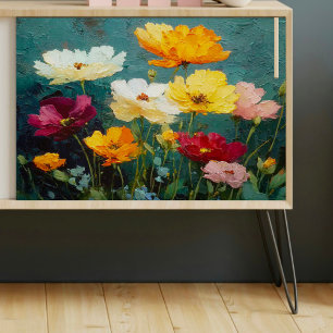 Textured Wildflowers Decoupage Tissue Paper