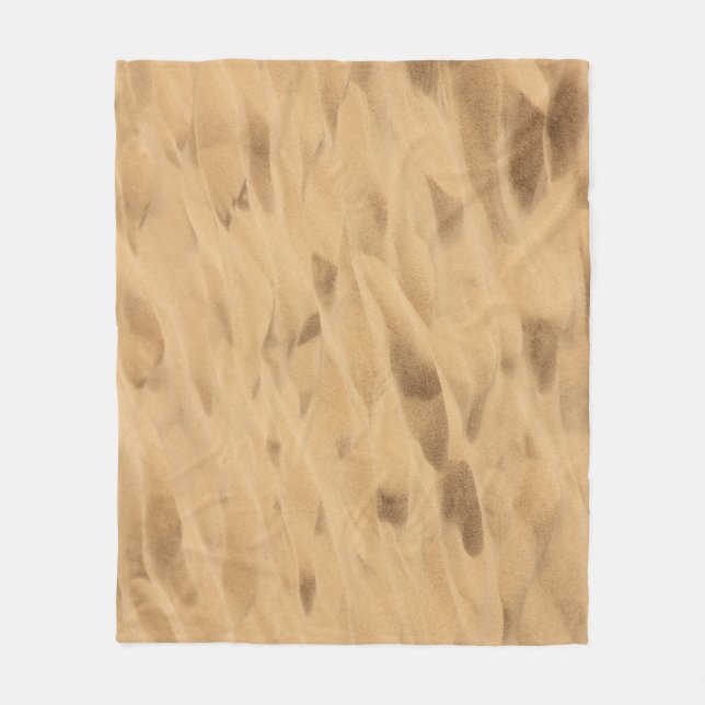 Textured yellow desert sand background. fleece blanket (Front)