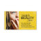 TEXTURED YELLOW GRUNGE HAIR SALON BUSINESS CARD