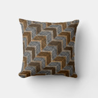 Textured, zigzag, grey and brown