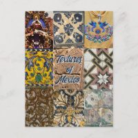 Textures of Mexico City Travel Postcard