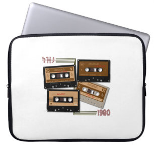 Tezeta Throwback Tunes Cassette Tape Laptop Sleeve
