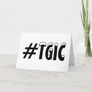 #TGIC Thank God it´s Christmas, quote hashtag card