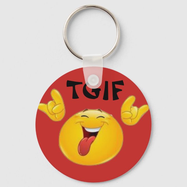 TGIF Emojis Key Ring (Front)
