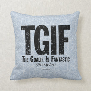 TGIF: The Goalie is Fantastic (Hockey) Cushion