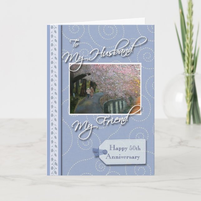 __th Anniversary - My Husband, Friend Card (Front)