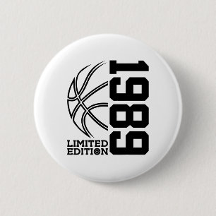 &#; th Birthday Sketll Limited Edition 1989 6 Cm Round Badge