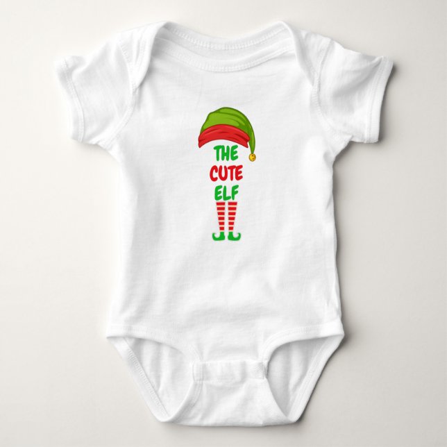Th Cute Elf Baby Jersey Bodysuit (Front)