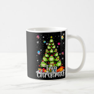 Th Cute Frog Christmas Tree Pajama Matching Costum Coffee Mug