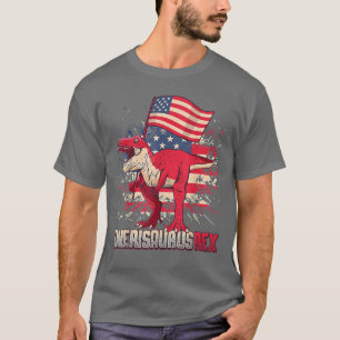 th July T Rex America Dinosaur Independence Day Pa T-Shirt