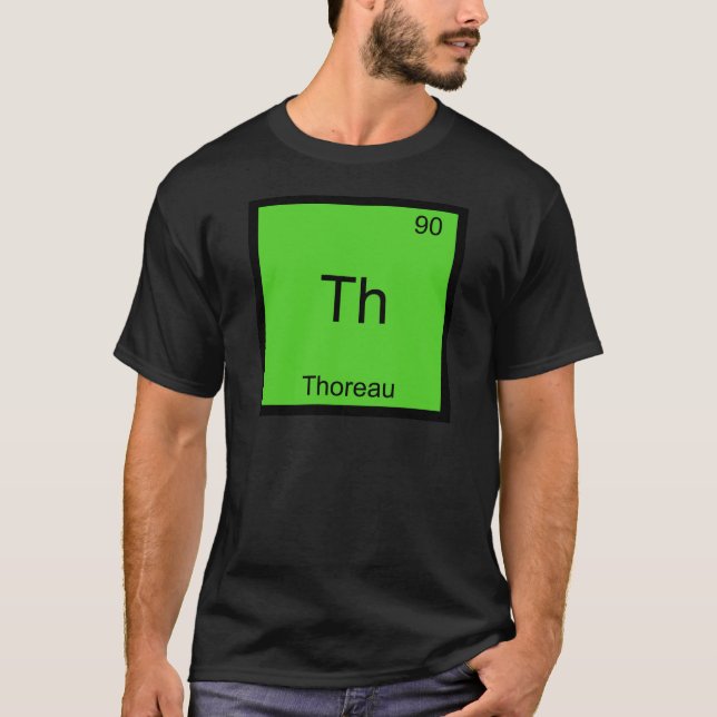 Th - Thoreau Funny Chemistry Element Symbol Tee (Front)