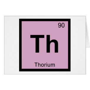 Th - Thorium Chemistry Periodic Table Symbol
