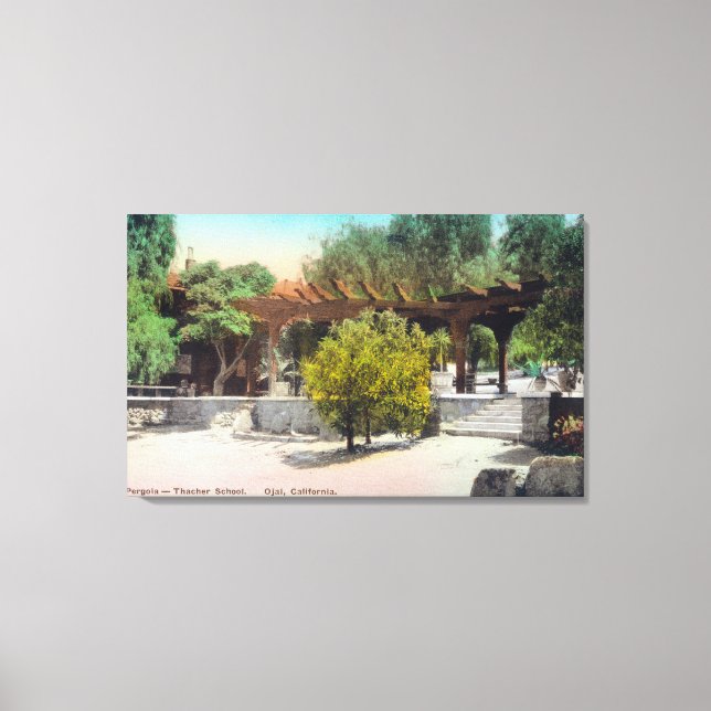 Thacher School Pergola ViewOjai, CA Canvas Print (Front)