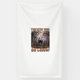 Thackery Binx Black Cat Halloween Graveyard Bats_1 Banner