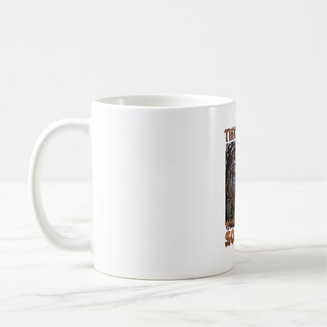 Thackery Binx Black Cat Halloween Graveyard Bats_1 Coffee Mug (Left)