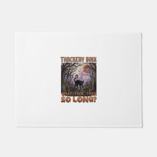 Thackery Binx Black Cat Halloween Graveyard Bats_1 Doormat