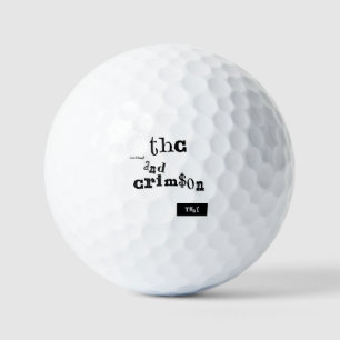 thaddeus & crimson golf balls