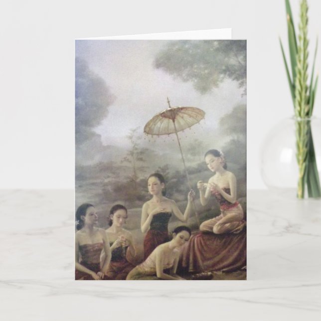 Thai antique card (Front)