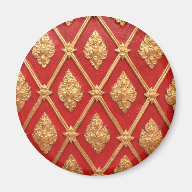 Thai art pattern magnet (Front)