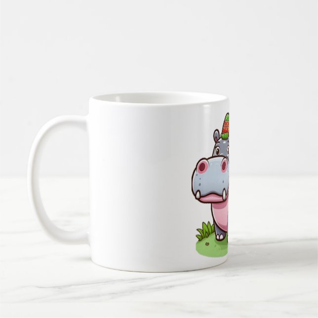 Thai baby hippo coffee mug (Left)