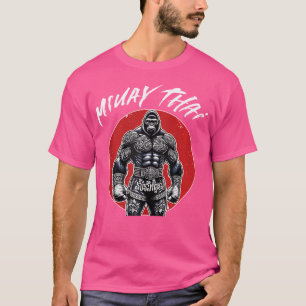 Thai Boxing And Muay Thai Gorilla T-Shirt