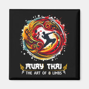 Thai Boxing MMA Kickboxing Thailand Eight Limbs Magnet